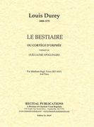 Bestiaire, Ou Cortege d'Orphee, Poemes De Guillaume Apollinaire : For Medium Voice.