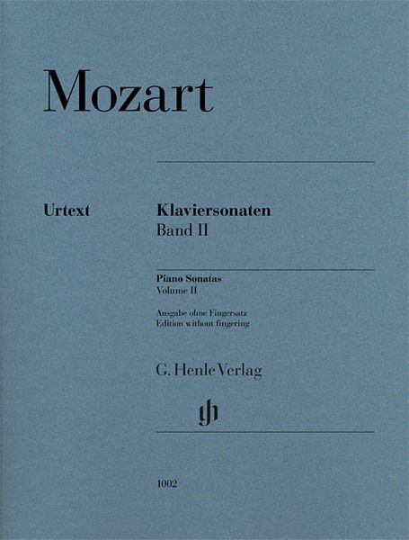 Klaviersonaten, Band 2 : Edition Without Fingering / edited by Ernst Herttrich.