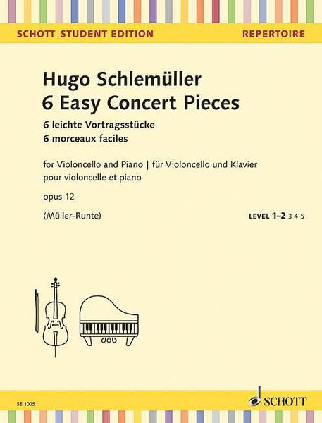 6 Easy Concert Pieces : For Cello and Piano.