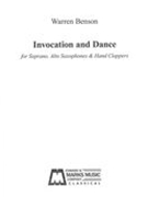 Invocation and Dance : For Soprano, Alto Saxophones and Hand Clappers (1960).