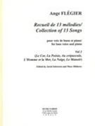 Recueil De 13 Mélodies = Collection of 13 Songs, Vol. 1 : For Bass Voice and Piano.