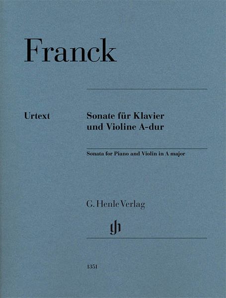 Sonate A-Dur : Für Klavier und Violine / edited by Peter Jost.