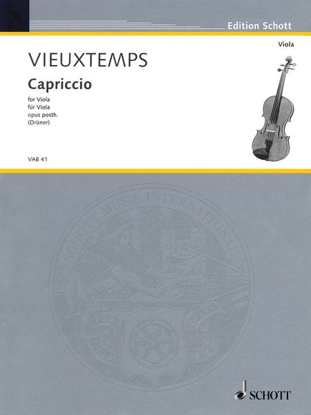 Capriccio : For Viola, Op. Posthumus.