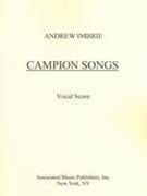 Campion Songs : For SATB Choir and Piano (1981).