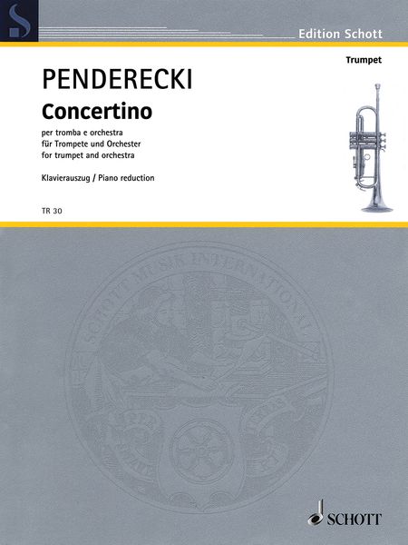 Concertino : For Trumpet and Orchestra (2015) / Piano reduction by Claus-Dieter Ludwig.