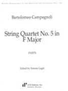 String Quartet No. 5 In F Major / edited by Simone Laghi.