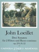 Drei Sonaten, Op. 2/8, 10 12 : Für Zwei Flöten und Basso Continuo / edited by Yvonne Morgan.