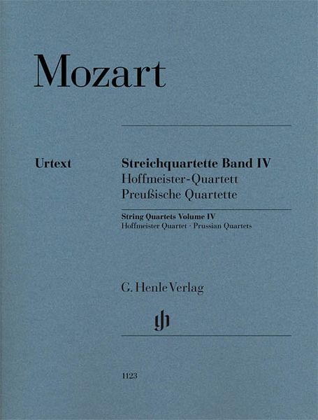 Streichquartette, Band IV : Hoffmeister-Quartett; Preussische Quartette / Ed. Wolf-Dieter Seiffert.