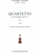 Quartetto In Sol Maggiore, Op. 2 N. 1, T 7 / edited by Giuseppe Fochesato.