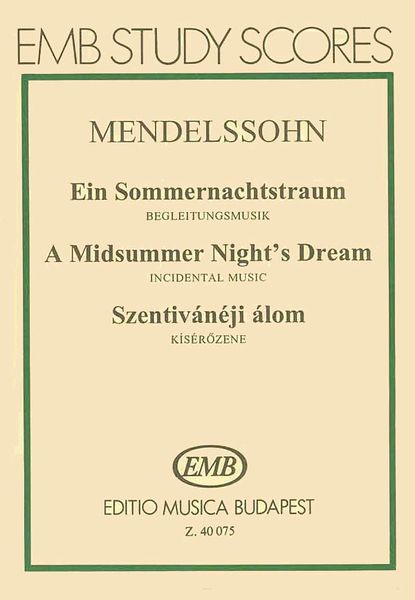 Midsummer Night's Dream : Incidental Music (Gábor Darvas).