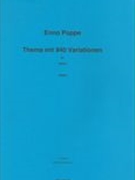 Thema Mit 840 Variationen : Für Klavier (1993/97).