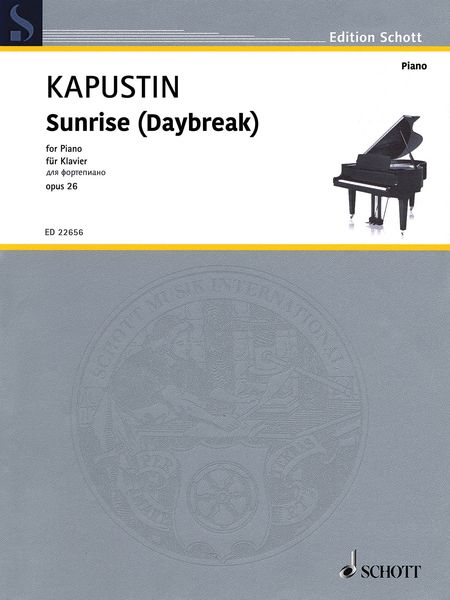 Sunrise (Daybreak), Op. 26 : For Piano (1976) - Authorized Edition.