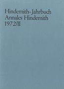 Hindemith - Jahrbuch, 1972/II.