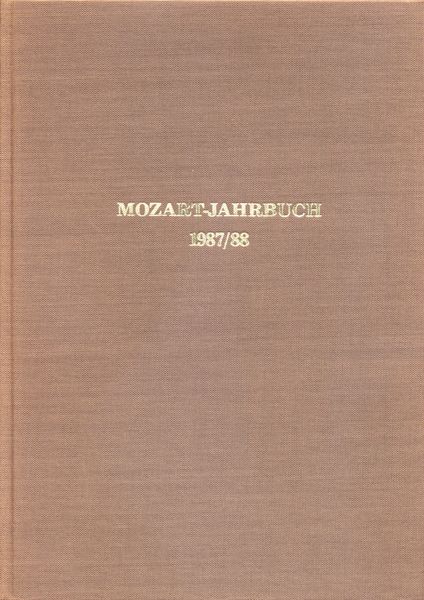 Mozart-Jahrbuch 1987/88.