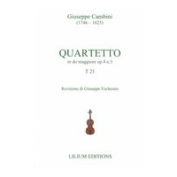 Quartetto In Do Maggiore, Op. 4 N. 3, T 21 / edited by Giuseppe Fochesato.