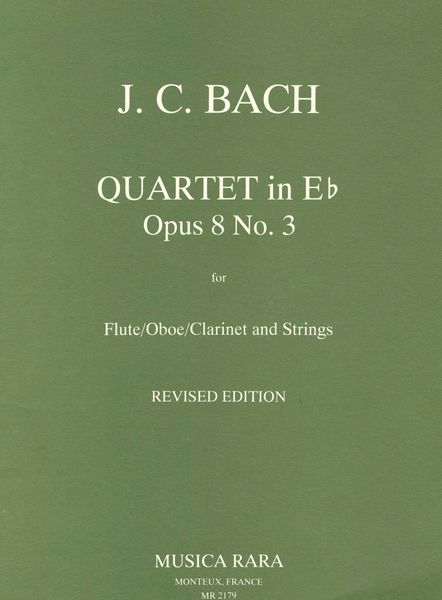 Quartet In E Flat Major, Op. 8, No. 3 : For Flute, Oboe, Clarinet and Strings.