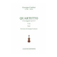 Quartetto In la Maggiore, Op. 4 N. 5, T 23 / edited by Giuseppe Fochesato.