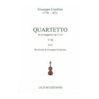 Quartetto In la Maggiore, Op. 7 N. 6, T 30 / edited by Giuseppe Fochesato.