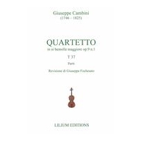 Quartetto In Si Bemolle Maggiore, Op. 9 N. 1, T 37 / edited by Giuseppe Fochesato.