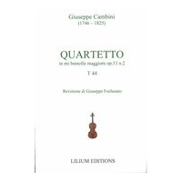 Quartetto In Mi Bemolle Maggiore, Op. 11 N. 2, T 44 / edited by Giuseppe Fochesato.