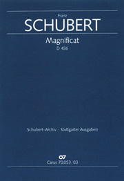 Magnificat, D. 486 : For Soli (SATB), Coro (SATB) and Orchestra.