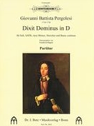 Dixit Dominus In D : Für Soli, SATB, Zwei Hörner, Streicher und Continuo / Ed. Friedrich Hägele.
