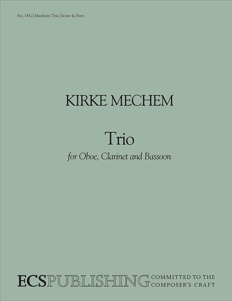 Trio, Op. 8 : For Oboe, Clarinet and Bassoon.