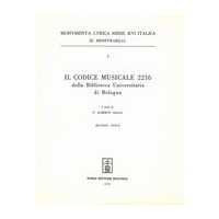 Codice Musicale 2216 : I Piv Antichi Monumenti Sacri Italiani : Prima Parte, Seconda Parte.