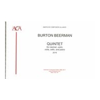 Quintet : For Clarinet, Violin, Viola, Cello and Piano (2016).