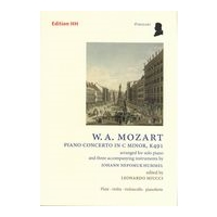 Piano Concerto In C Minor, K. 491 : For Solo Piano and 3 Accompanying Instruments / arr. J. Hummel.