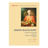 Sonata In D Major ; Sonata In E Major : For Flute and Basso Continuo / edited by Michael Talbot.