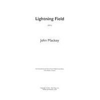 Lightning Field : For Concert Band (2015).