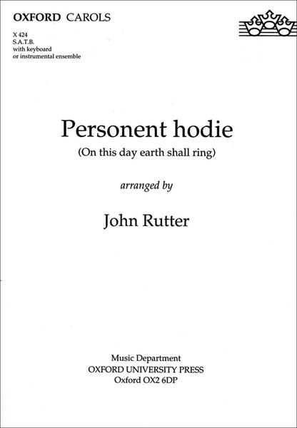 Personent Hodie : For SATB and Keyboard Or Small Ensemble.
