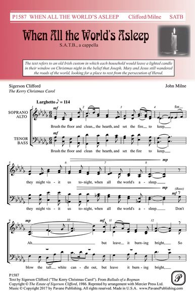 When All The World's Asleep : For SATB A Cappella.