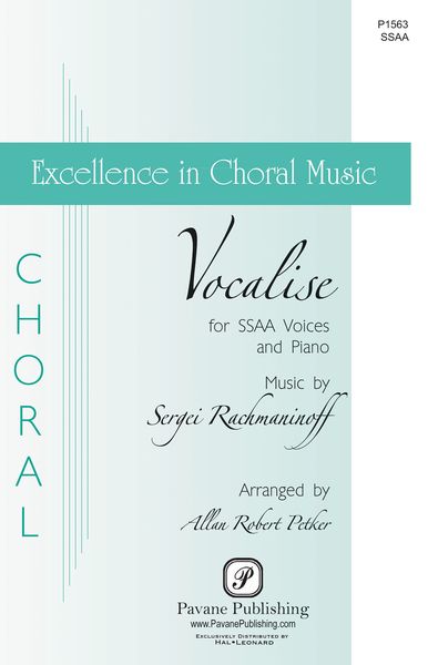 Vocalise : For SSA and Piano / arr. Allan Robert Petker.
