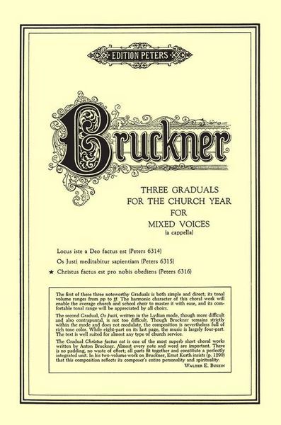 Christus Factus Est (Gradual No. 3) : For SATB A Cappella.