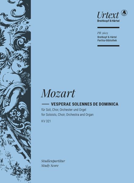 Vesperae Solennes De Dominica, K. 321 : For Soloists, Choir, Orchestra & Organ / Ed. Ulrich Konrad.