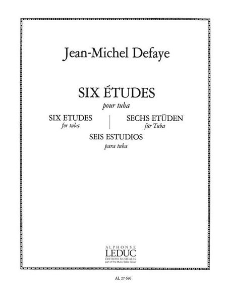 Six Etudes : Pour Tuba.