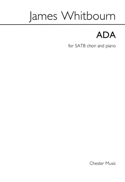 Ada : For SATB and Piano Accompaniment.