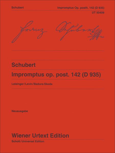 Impromptus, Op. Post. 142 (D 935) / edited by Ulrich Leisinger.