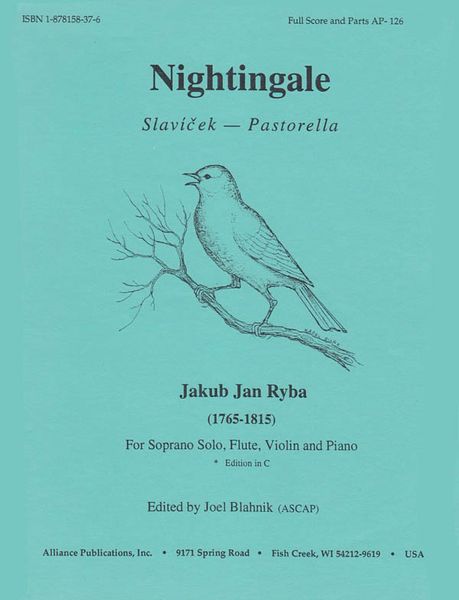 Nightingale : Pastorella For Soprano Solo, Flute, Violin, and Piano.