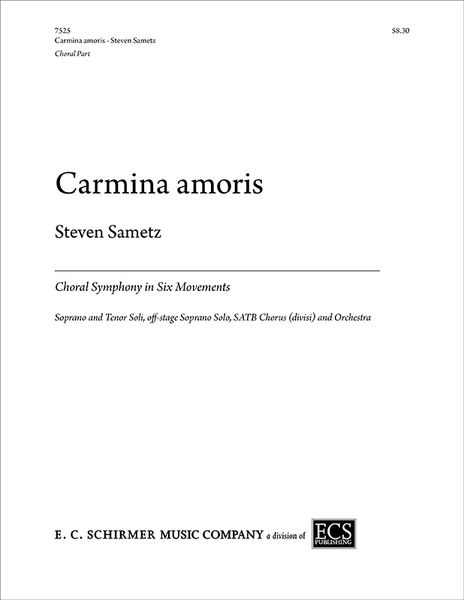 Carmina Amoris : Choral Symphony In Six Movements (2001).