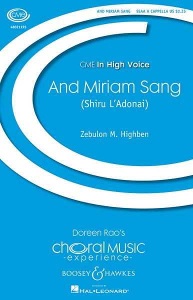 And Miriam Sang (Shiru l'Adonai) : For SSAA A Cappella.