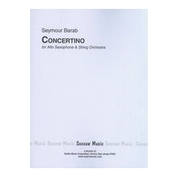 Concertino : For Alto Saxophone and String Orchestra.