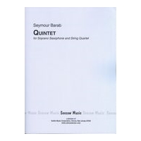 Quintet : For Soprano Saxophone and String Quartet.