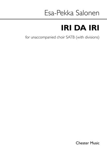 Iri Da Iri : For Unaccompanied Choir SATB (With Divisions).