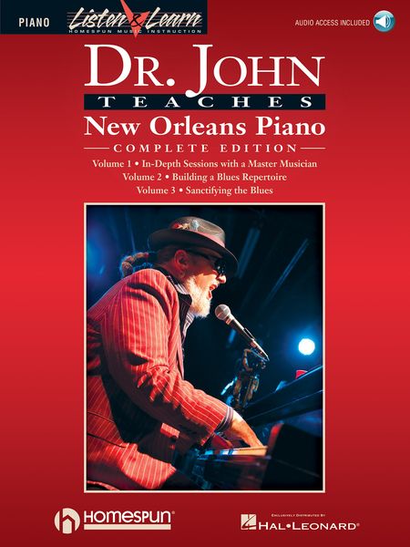 Teaches New Orleans Piano : Complete Edition, Books 1, 2 & 3.