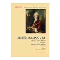 Sonata In D Major ; Sonata In G Major : For Flute and Basso Continuo / edited by Michael Talbot.