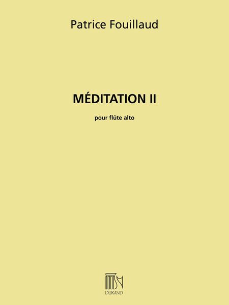 Méditation II : Pour Flute Alto En Sol.