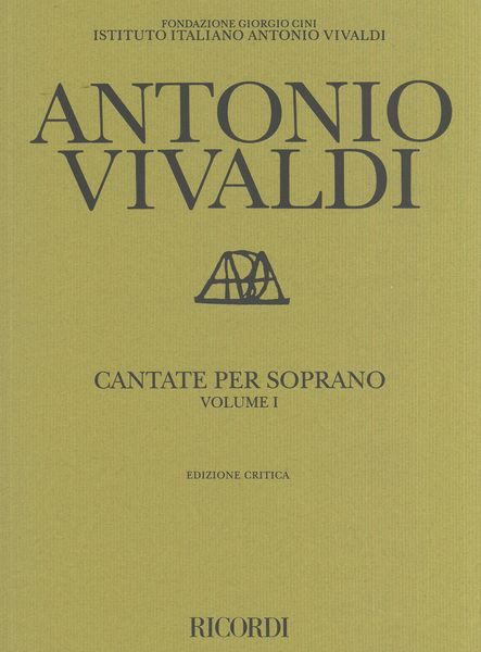 Cantate Per Soprano, Vol. 1 / edited by Francesco Degrada.